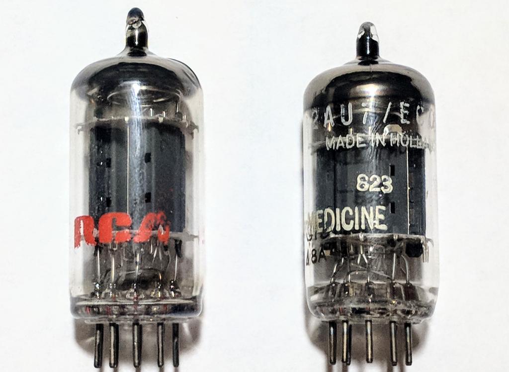 12AX7 and 12AU7 Vacuum Tubes